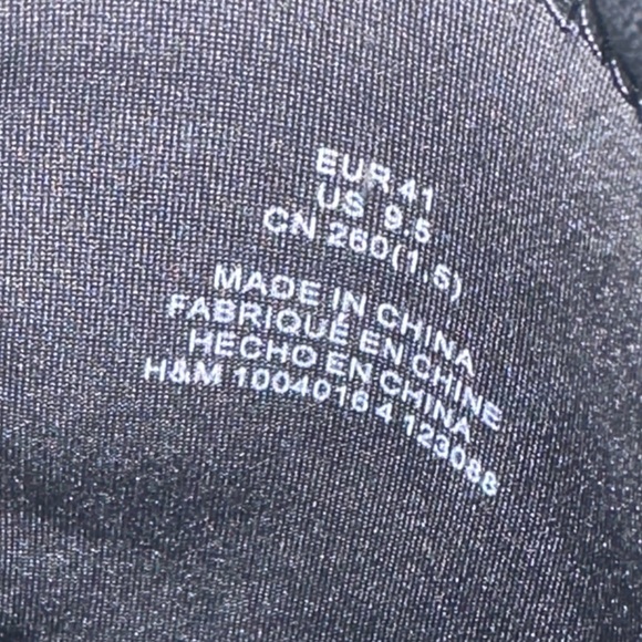 H&M Black Boots Size US 9.5 - Picture 6 of 7